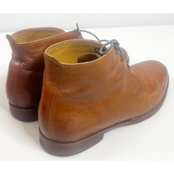 Cole Haan Mens Sz 8M lace up Brown Leather Chukka Boots C32341 Gramercy EUC main image 6